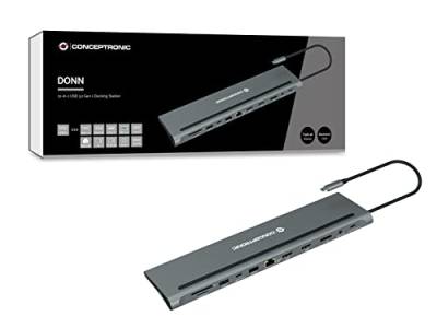 Conceptronic DONN17G 12-in-1 USB 3.2 Gen 1 Dockingstation von Conceptronic
