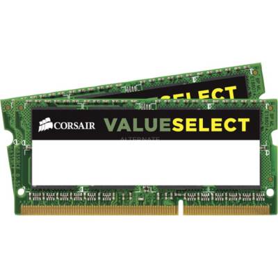 SO-DIMM 16 GB DDR3-1600 (2x 8 GB) Dual-Kit, Arbeitsspeicher von Corsair ValueSelect
