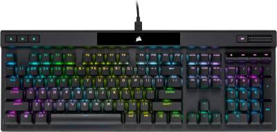 CORSAIR Gaming K70 RGB PRO - Tastatur - Hintergrundbeleuchtung - USB - Deutsch - Tastenschalter: CORSAIR OPX RGB - Schwarz von Corsair