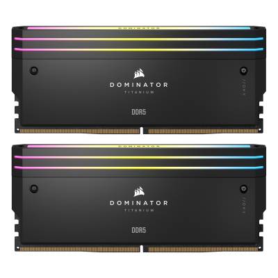 Corsair Dominator Titanium Schwarz 32GB (2x16GB) DDR5-6000 XMP Arbeitsspeicher, CL30, 1.4V von Corsair