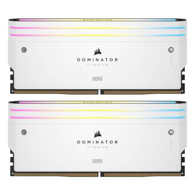 Corsair Dominator Titanium Weiß 32GB (2x16GB) DDR5-7200 XMP Arbeitsspeicher, CL34, 1.45V von Corsair