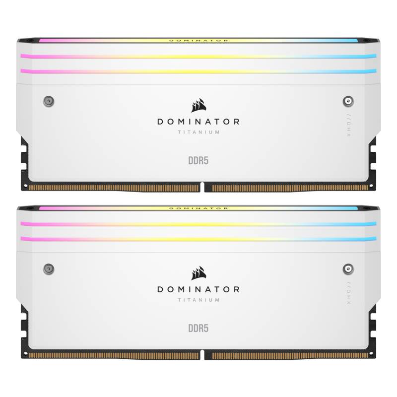 Corsair Dominator Titanium Weiß 32GB (2x16GB) DDR5-7200 XMP Arbeitsspeicher, CL34, 1.45V von Corsair