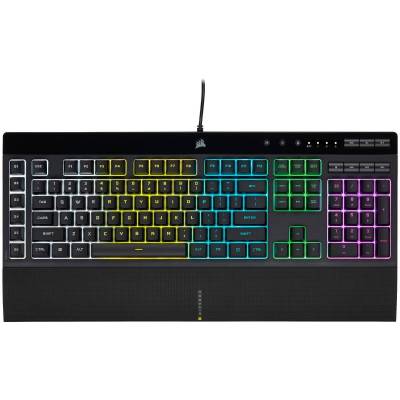 Corsair K55 RGB PRO Gaming Tastatur, 5Z RGB, Rubber Dome, QWERTZ-Layout von Corsair