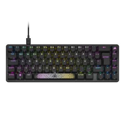 Corsair K65 PRO MINI Gaming Tastatur - 65 % Optisch-mechanische Gaming-Tastatur RGB-LED-Hintergrundbeleuchtung, CORSAIR OPX, Schwarz von Corsair