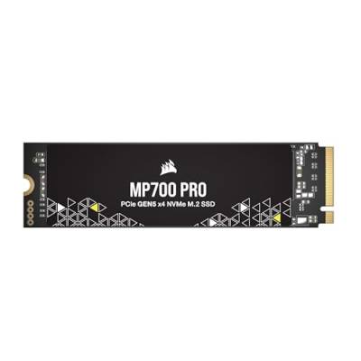 Corsair MP700 PRO 4TB M.2 PCIe Gen5 x4 NVMe 2.0 SSD - M.2 2280 - Bis zu 12.400MB/sec Sequentielles Lesen - High-Density TLC NAND - Schwarz von Corsair