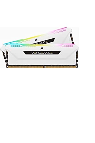 Corsair VENGEANCE RGB PRO SL 32GB (2x16GB) DDR4 3200 (PC4-25600) C16 1.35V Desktop Memory - Weiß von Corsair