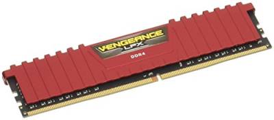 Corsair Vengeance LPX 8GB (1x8GB) DDR4 2666MHz C16 XMP 2.0 High Performance Desktop Arbeitsspeicher, Rot von Corsair
