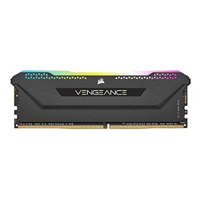Corsair Vengeance RGB PRO SL 32GB (2x16GB) DDR4 4000 (PC4-32000) C18 1.35V Desktop Memory - Black, CMH32GX4M2K4000C18, schwarz von Corsair