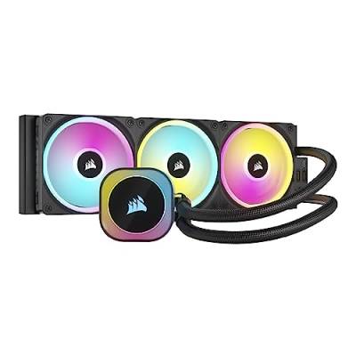 Corsair iCUE LINK H150i RGB Flüssig-CPU-Kühler - 360mm AIO - QX120 RGB-Lüfter - Passend Für Intel® LGA 1700, AMD® AM5 - iCUE LINK System Hub Enthalten - Schwarz von Corsair