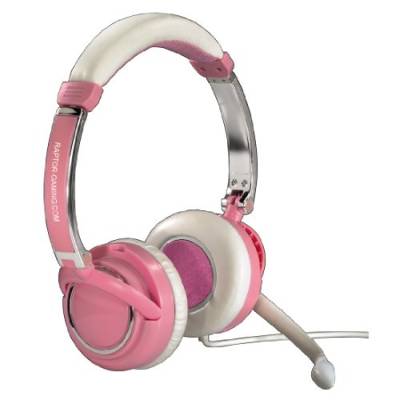 Raptor Gaming LH2 Ladies Edition Stereo Kopfhörer (102dB, 50mW) pink/weiß von Corsair