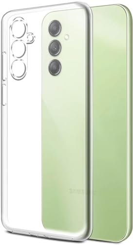 Cracksin Klar Silikon Hülle für Samsung Galaxy A14 5G / 4G Transparent Ultra Dünne klare weiche TPU Handyhülle Flexible Crystal Clear Case Cover Bumper Rückseite von Cracksin
