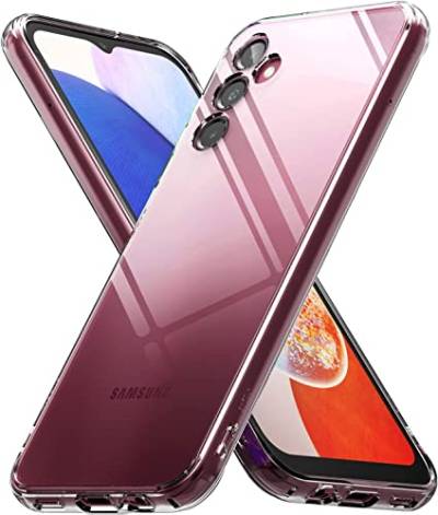 Cracksin Klar Silikon Hülle für Samsung Galaxy A14 5G Transparent Ultra Dünne klare weiche TPU Handyhülle Flexible Crystal Clear Case Cover Bumper Rückseite von Cracksin