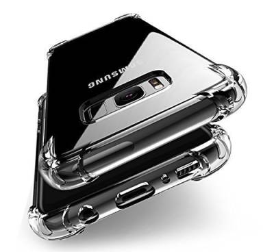 Hülle für Samsung Galaxy S8 Plus Transparent Ultra Dünne weiche TPU Handyhülle Flexible Klar Case Cover [Bumper mit verstärkten Ecken] Rückseite von Cracksin