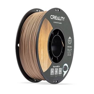 Creality CR PLA Holzfilament 1,75 mm, 1 kg Spule PLA Filament, Natürliche Matte Holzstruktur, Grünes Material, Maßgenauigkeit +/- 0,03 mm, Kompatibel mit 3D-Drucker von Creality