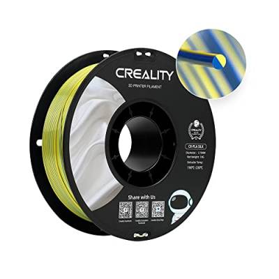 Creality CR Silk 3D-Drucker-Filament, Seidenglänzende 3D-Druck-PLA-Filament 1,75 mm/1 kg, Kompatibel mit den Meisten FDM-Druckern, Gelb-Blau von Creality