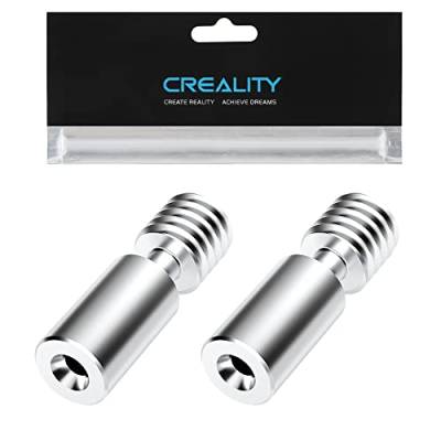 Creality Offizielles Titan Heatbreak Throat Tube 2 Stück Kompatibel mit Ender 3 S1, Ender 3S1 Pro, CR10 Smart Pro, Sermoon V1, Sermoon V1 Pro 3D Drucker von Creality