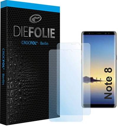Crocfol Schutzfolie vom Testsieger [2 St.] kompatibel mit Samsung Galaxy Note 8 - selbstheilende Premium 5D Langzeit-Panzerfolie - für vorne, hüllenfreundlich von Crocfol