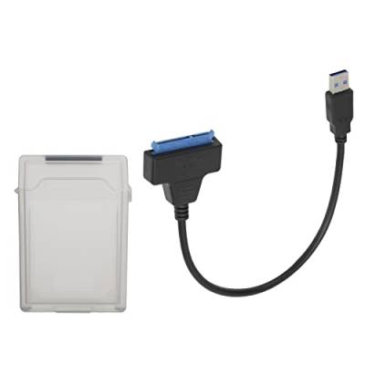 Cuifati Kabel Externe Festplatte, Stark und Stabil, USB3.0 High-Speed-Lesen, Konvertierungskabel mit Schutzbox (Grau) von Cuifati