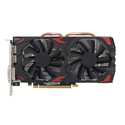 Cuifati RX 580 Gaming-Grafikkarten, 8 GB 256-Bit-DDR5-Gaming-Grafikkarte mit Leiser Kühlung, Zwei Lüftern, Unterstützt HDMIx1 DPx3 DVIx1-Port, PCI Express 3.0 16X, Desktop-Computer-GPU von Cuifati