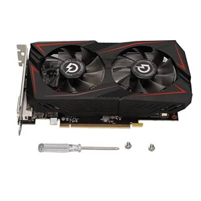 Cuifati RX550 Gaming-Grafikkarte GDDR5 4G 1071 MHz Core-Grafikkarte 128-Bit-GPU mit Zwei Lüftern, 4K-HDML-Ausgang, DP, DVI von Cuifati