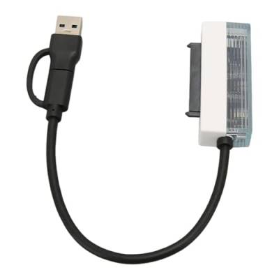 Cuifati USB-C-zu-SATA-Adapter – Externer Festplattenanschluss für 2,5-Zoll-SATA-Laufwerke – SATA-SSD/HDD zu USB-C/2.0/3.0-Kabel mit Hoher Geschwindigkeit, 6 Gbit/s von Cuifati