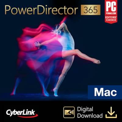 CyberLink PowerDirector 365 - 12 Monate - MAC | Mac Aktivierungscode per Email von CyberLink