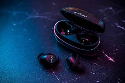 Cyrus soundBuds2 True Wireless Stereo Bluetooth In-Ear-HiFi-Ohrhörer IPX5 wasserabweisend, 4,1 g pro Ohr, 10 m Reichweite, integriertes Mikrofon, Mediensteuerung von Cyrus