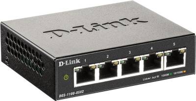 D-Link DGS 1100-05V2 - Switch - Smart - 5 x 10/100/1000 - Desktop - AC 100/240 V (DGS-1100-05V2/E) von D-Link