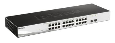 D-Link DGS-1210-26 gemanaged L2 Gigabit Ethernet (10/100/1000) 1U Netzwerk-Switch Schwarz/Grau von D-Link