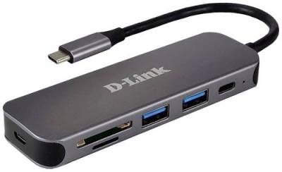 D-Link DUB-2325/E 5 Port USB-C® (USB 3.2 Gen 2) Multiport Hub Anthrazit von D-Link