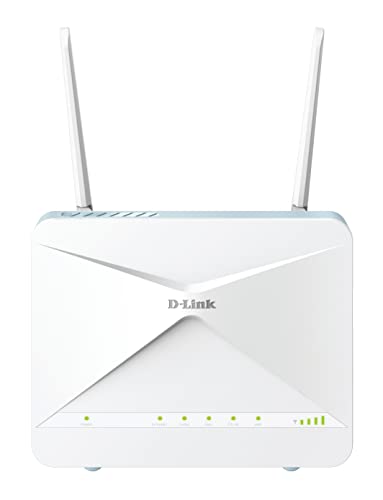 D-Link G415 Eagle PRO AI AX1500 4G Smart Router (4G LTE Cat 4 Download bis zu 150 Mbps, Wi-Fi 6, AI Wi-Fi/Traffic Optimiser, Gigabit Ports, WPA3, Wi-Fi Mesh Support, ohne Simlock) von D-Link