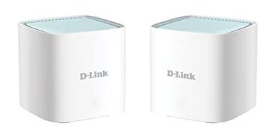 D-Link M15-2 EAGLE PRO AI AX1500 Mesh System (2-er Set, AI Wi-Fi/Traffic Optimiser, AI Parental Control, Gigabit Ports, MU-MIMO, 1024 QAM, OFDMA, WPA3, kompatibel mit Alexa/Gooogle Assistant) von D-Link