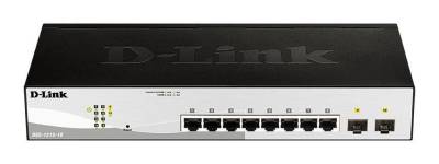 D-Link Switch 10-Port Gigabit Ethernet PoE 65W 2-Port SFP (DGS-1210-10P/E) von D-Link