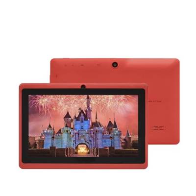 DAM Q75X Pro WiFi Tablet Betriebssystem Android 7 7 Display 1024x600px MTK Quad Core 1GB RAM + 8GB Dual Kamera Farbe: Rot von DAM