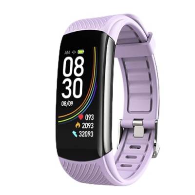 DAM. T118 Smart-Armband mit Körpertemperaturmessung, O2 in Blut und Spannung, Farbe: Violett, Normal von DAM