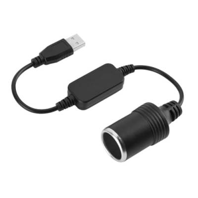 DEWIN USB zu Zigarettenanzünder Adapter, USB zu 12V Auto Zigarettenanzünder Sockel Kopf 12V Zigarettenanzünder Buchse Konverter für Elektronische Hund Auto Ladegerät und Kfz Elektronik von DEWIN