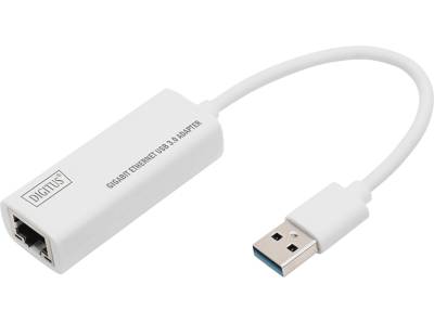 DIGITUS DN 3023 Gigabit Ethernet USB-3.0 Adapter, Weiß von DIGITUS