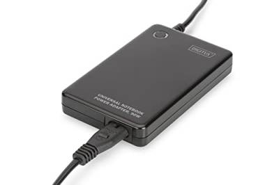 DIGITUS Universal Notebook Netzteil, 90W, USB Lade-Buchse 5V/2A, 11 wechselbare Steckeraufsätze, schwarz von DIGITUS