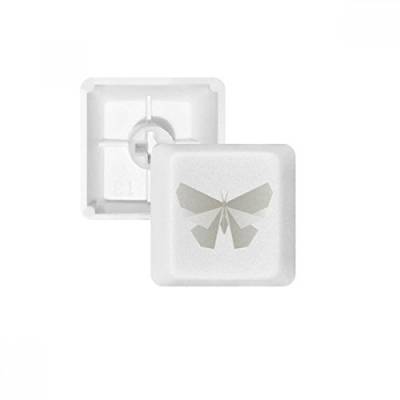 DIYthinker Abstrakte weiße Schmetterling Origami Muster PBT Keycaps für mechanische Tastatur Weiß OEM Keine Markierung drucken von DIYthinker