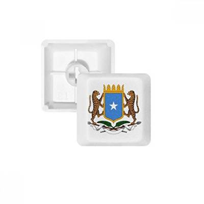 DIYthinker Somalia Afrika National Emblem PBT Keycaps für mechanische Tastatur Weiß OEM Keine Markierung drucken von DIYthinker
