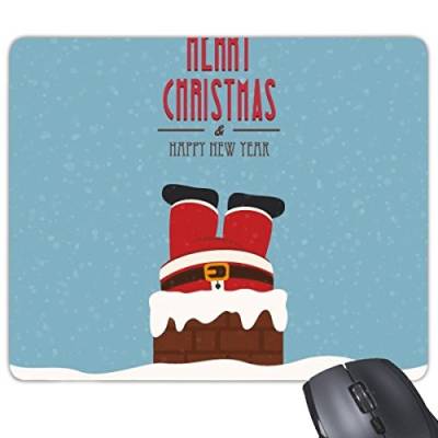 DIYthinker Weihnachten Weihnachtsmann Frohe Weihnachten Frohes Neues Jahr-Festival Illustration Muster Rechteck Griffige Gummi Mousepad Spiel-Mausunterlage von DIYthinker