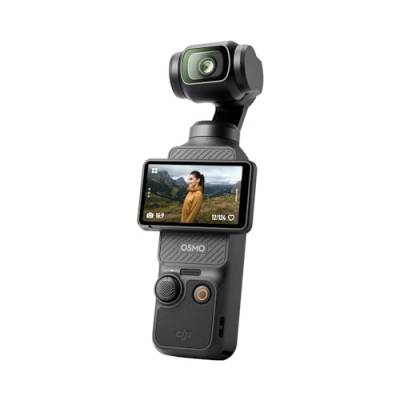 DJI Osmo Pocket 3, Vlogging-Kamera mit 1-Zoll-CMOS und 4K/120 fps Video, 3-Achsen-Stabilisierung, schnelles Scharfstellen, Gesichts-/Objektverfolgung, kleine Videokamera für Fotografie, YouTube von DJI