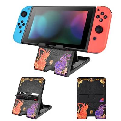 DLseego Ständer Kompatibel mit Switch/Switch OLED/Switch Lite, Faltbarer Verstellbarer rutschfest Playstand für Switch Konsole,Lila von DLseego