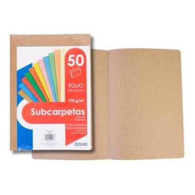 Dohe - Pack Submappen - Folio - Kraft - 50 Stück von DOHE