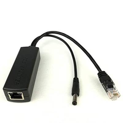 DSLRKIT Gigabit Active PoE-Splitter, 5 V, 2,4 A, 5,5 x 2,1 mm, 802.3 at, 1000 Mbit/s von DSLRKIT