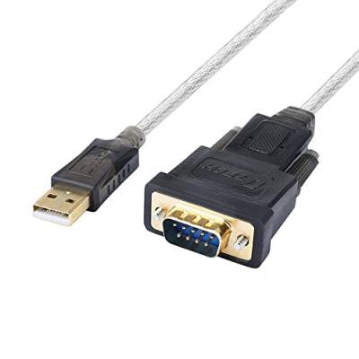 DTECH 6 Füße Serial Kabel USB auf DB9 RS232 Port Adapter unterstützt Windows 10 8 7 Mac von DTech