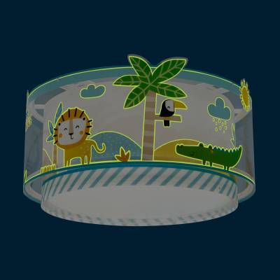 Dalber Little Jungle Deckenlampe, Dschungelmotive von Dalber