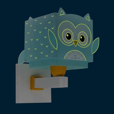 Dalber Little Owl Kinder-Wandlampe mit Eulenmotiv von Dalber