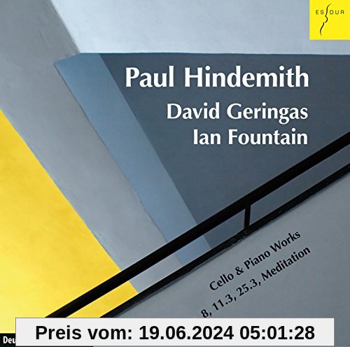 Hindemith:Werke für Violoncello und Klavier von David Geringas
