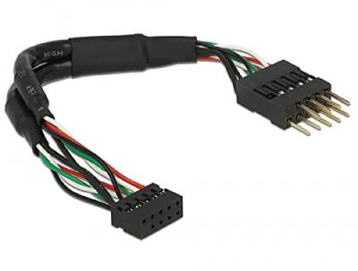 Delock Kabel USB 2.0 Pfostenbuchse 2,00 mm 10 Pin > USB 2.0 Pfostenstecker 2,54 mm 10 Pin 12 cm von DeLOCK